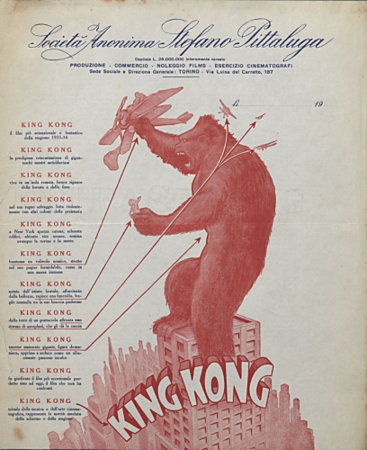 KING KONG (Merian C. Cooper ed Ernest B. Schoedsack, 1933)